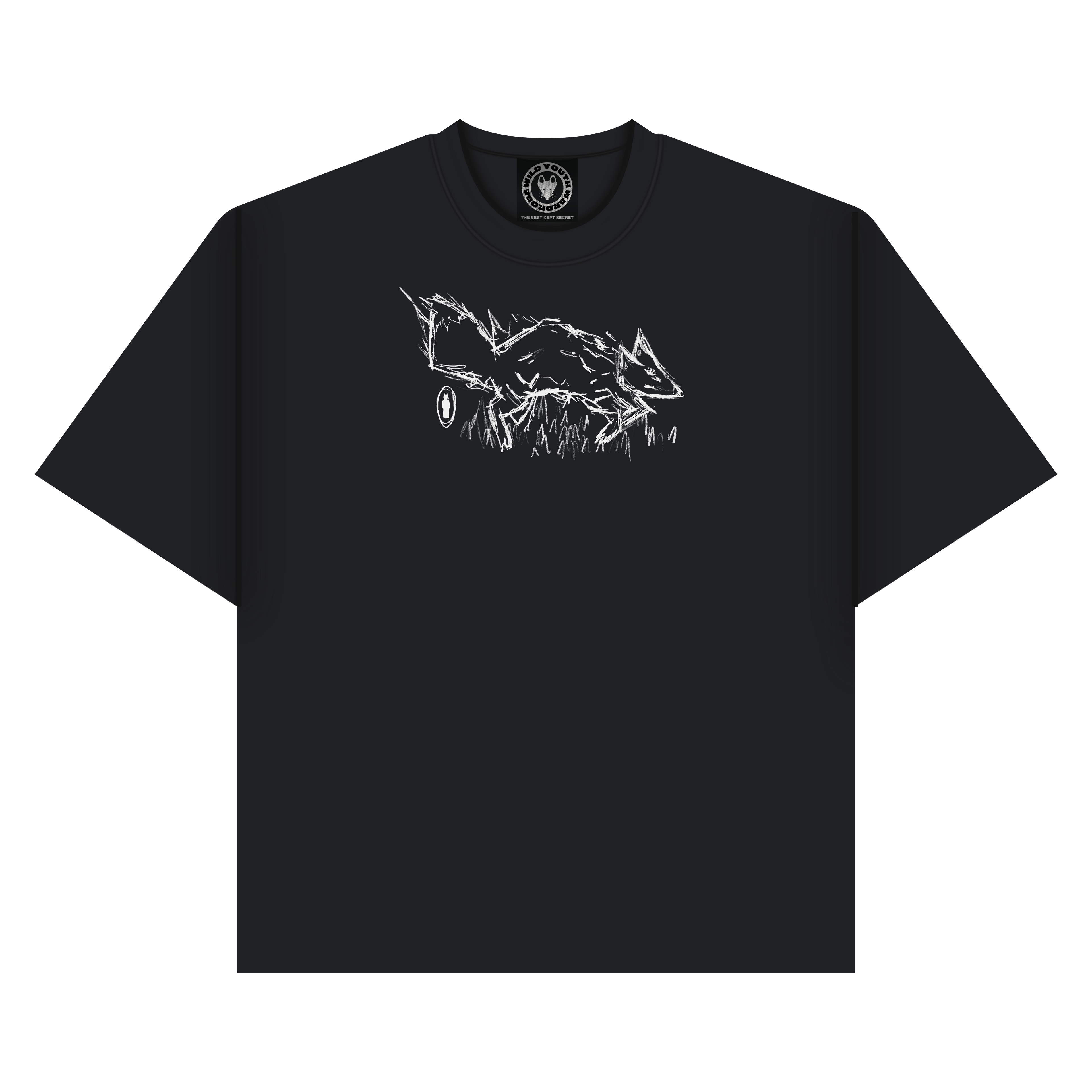 "WILDERNESS" BLACK TSHIRT